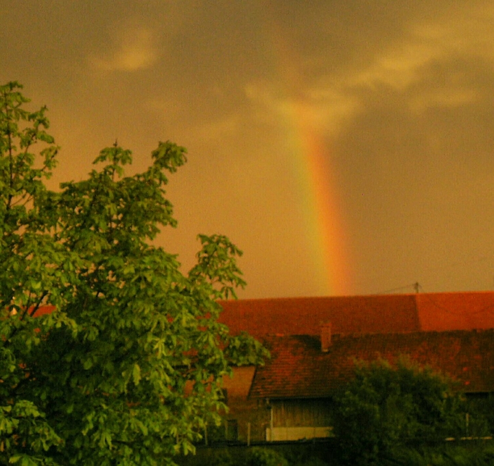 Regenbogen nach Gewitter