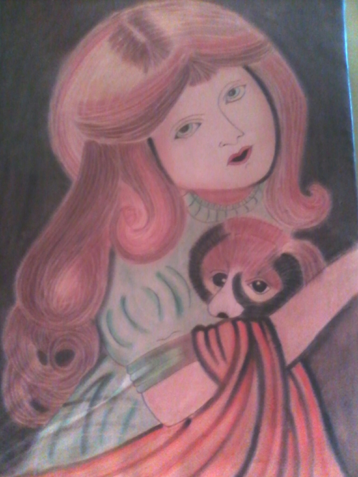 charcoal painting