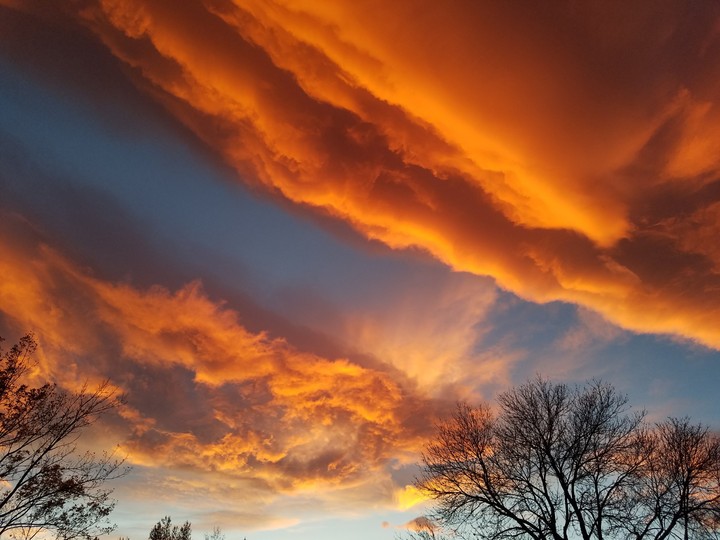sunset in Denver, Colorado