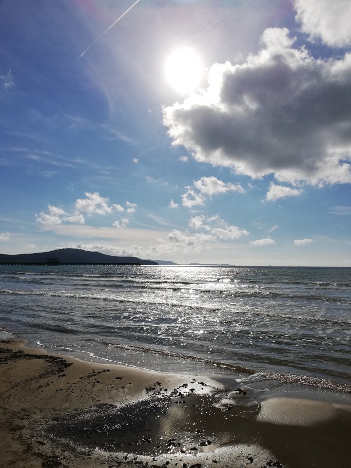 nuvole mare sole