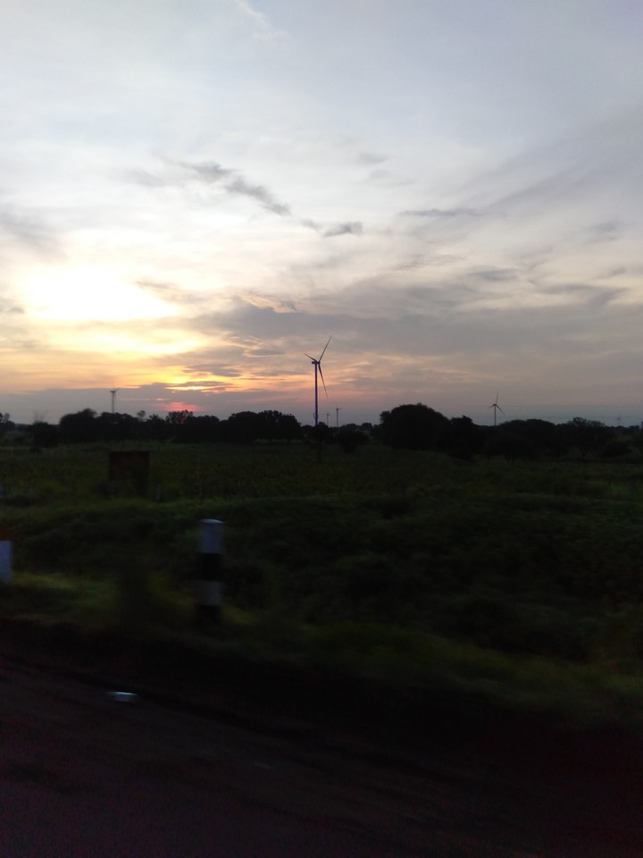 Exciting moments of sun rise