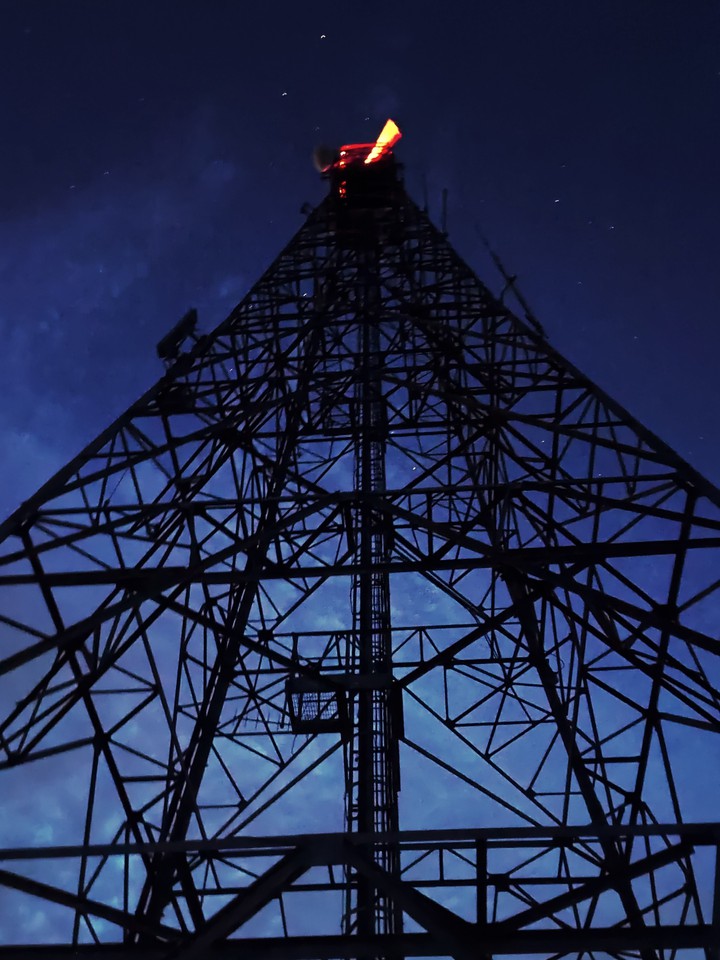 pylon with lighthouse