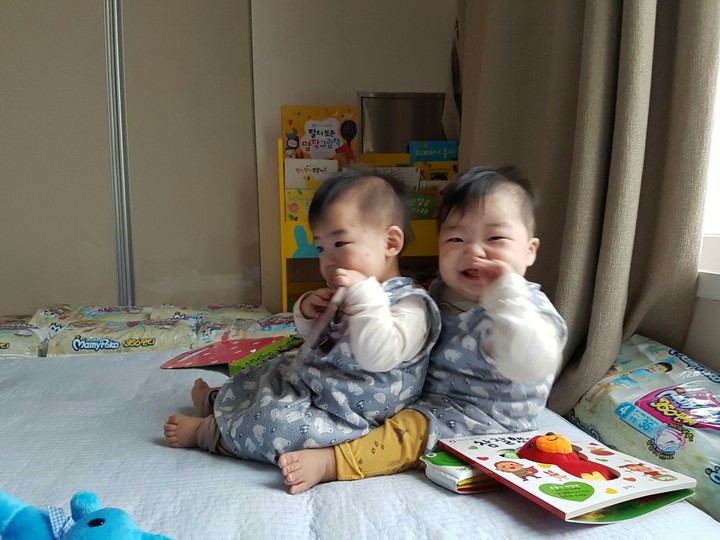 아침에.