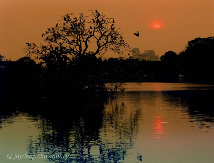sunset at Kolkata