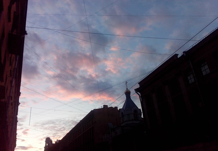 street sunset
