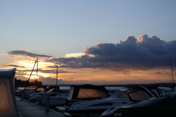 Sonnenaufgang am Senftenbergersee