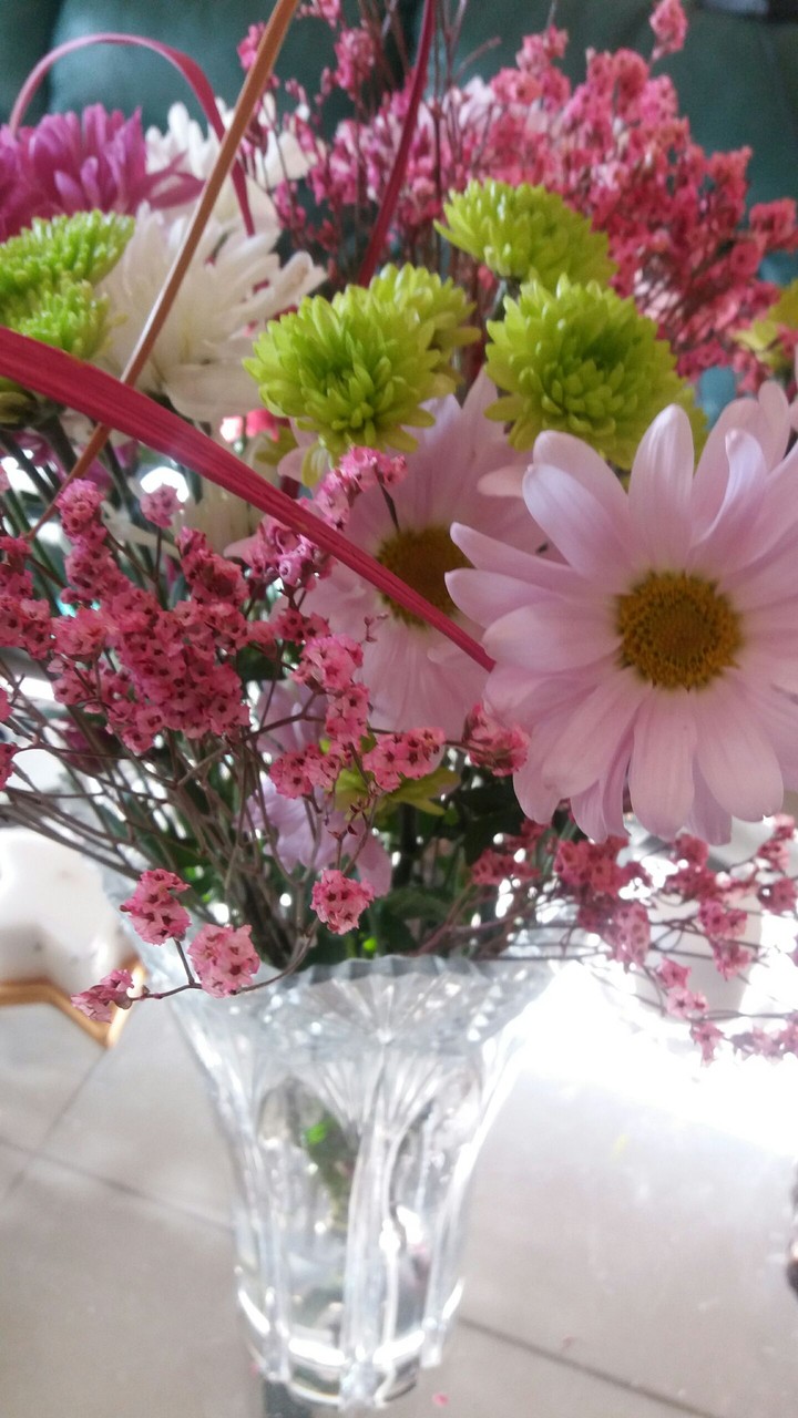 waking up with fresh flowers
