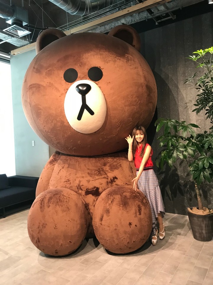 gigantic Line bear and friend