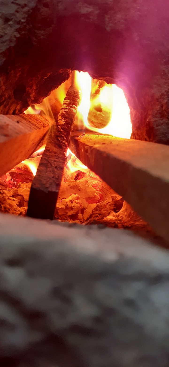fire in a cave