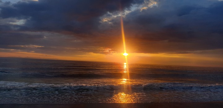 Sun down at east coast of Thailand
