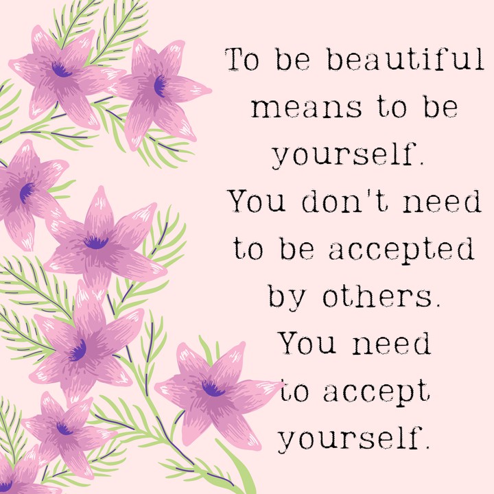 Love yourself first