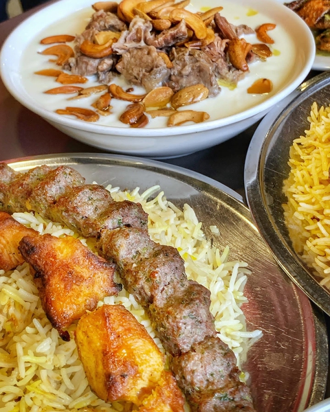Grilled chicken and meat
