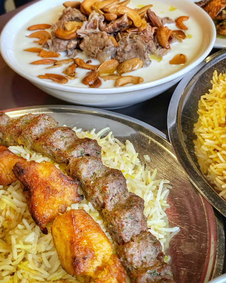 Grilled chicken and meat