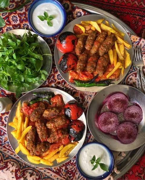 шпалери fruit, kebab