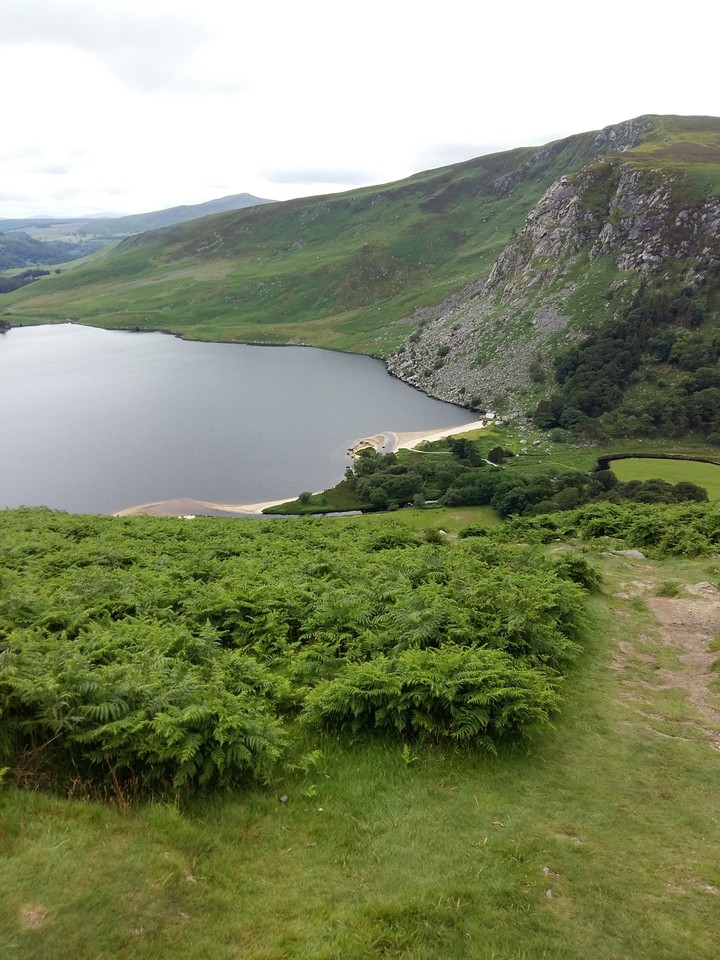 walk towards the lake