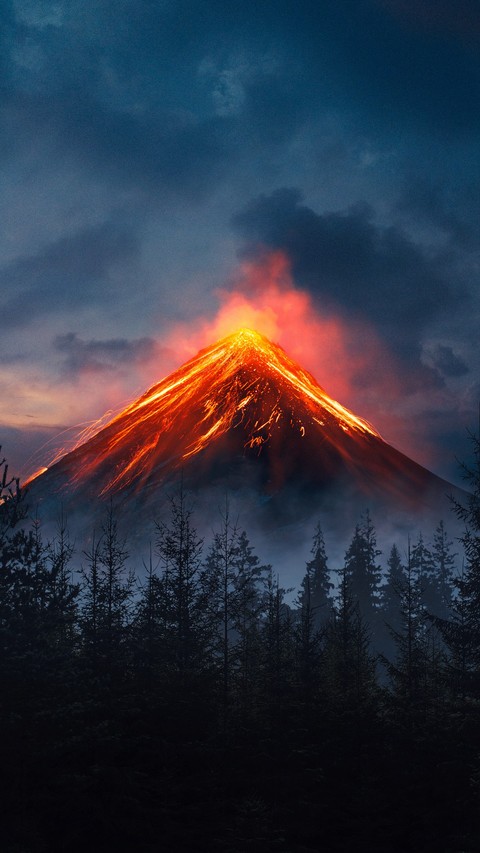 tapety Orange, Volcano