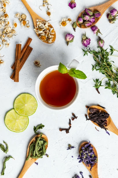 relaxing herbal teas and warming spices