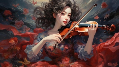 шпалери fiddle, chordophone