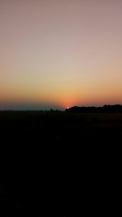 Sunset touched my heart