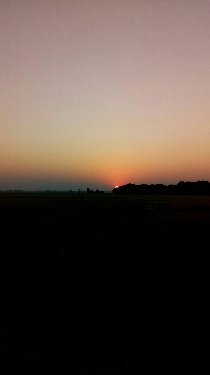 Sunset touched my heart