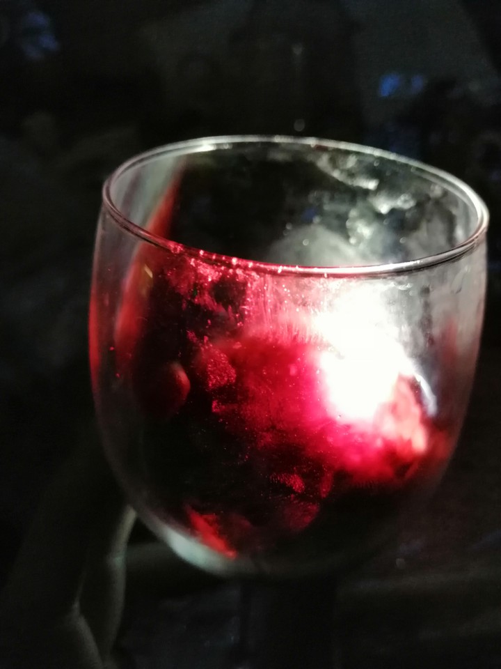 red in a glass