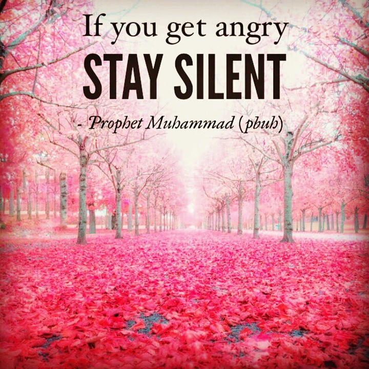 Angry? Stay Silent...