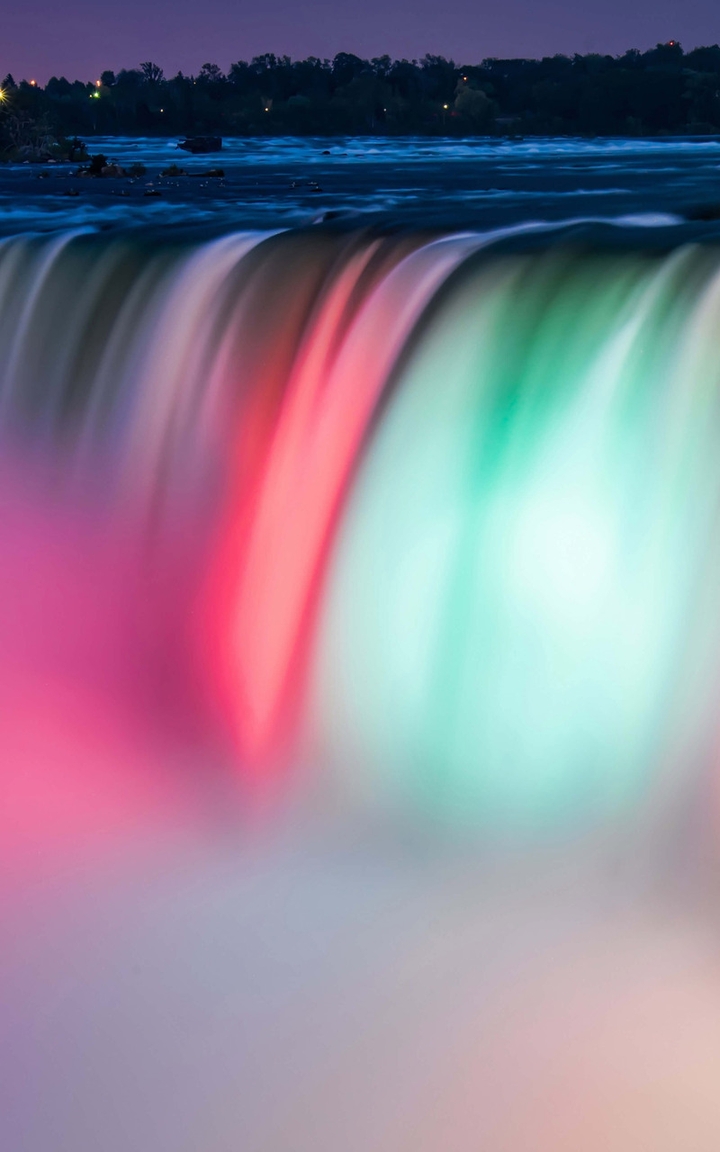 Colorful Niagara Falls