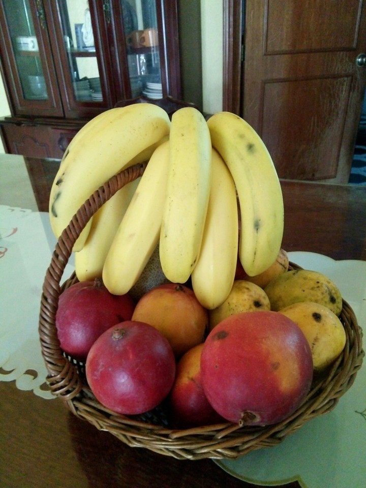 canasta de frutas.