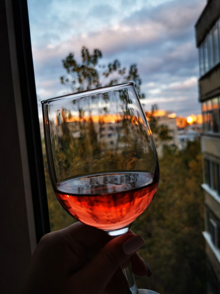 wine, sunsets, lover