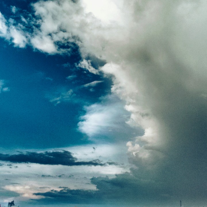 brush strokes in the sky