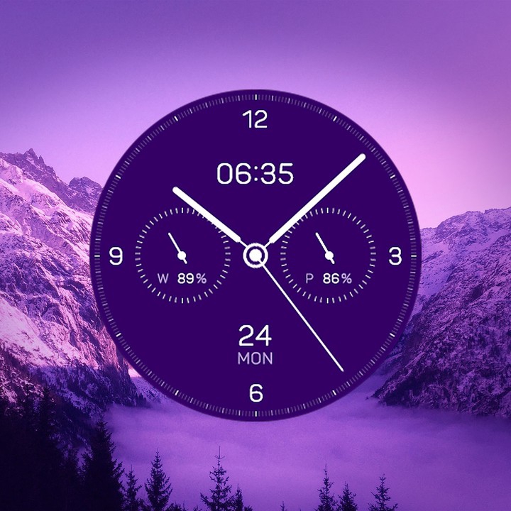 Purple Clock