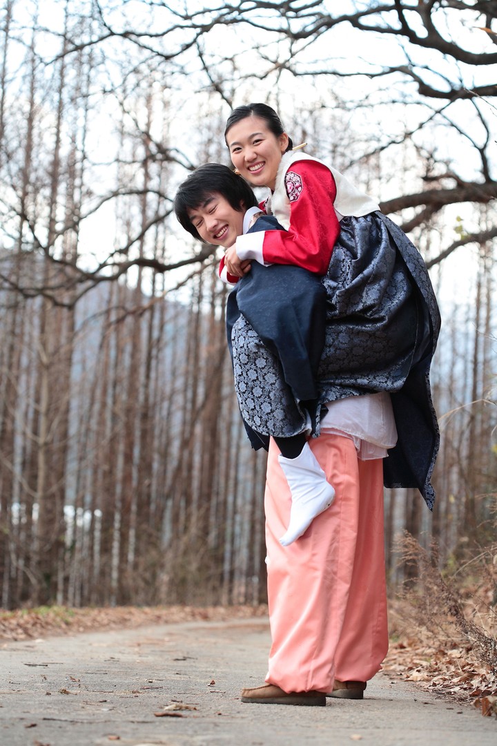 Couple in Korean Dress II