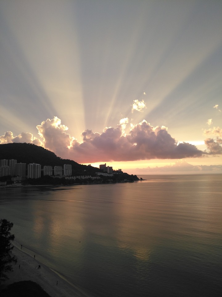 Beautiful sunset in penang