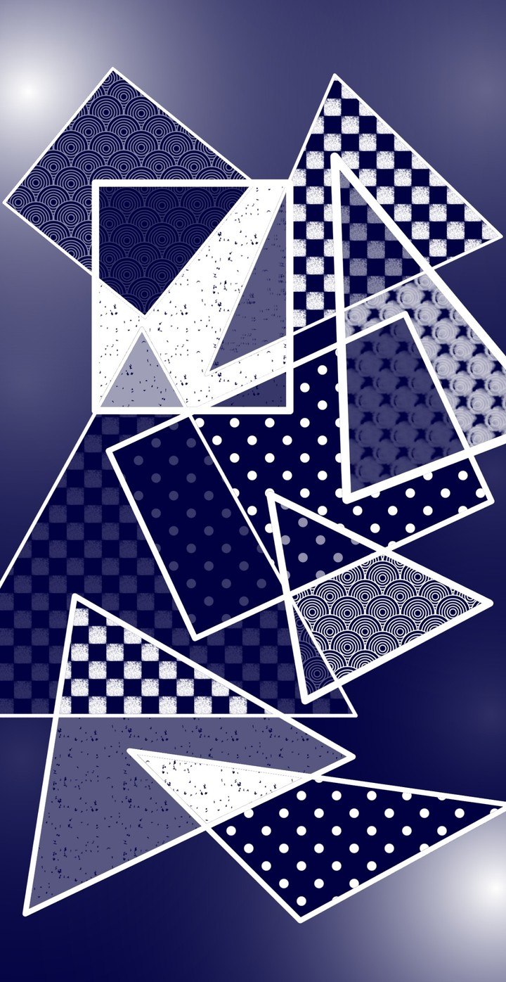 Blue White Abstrakt