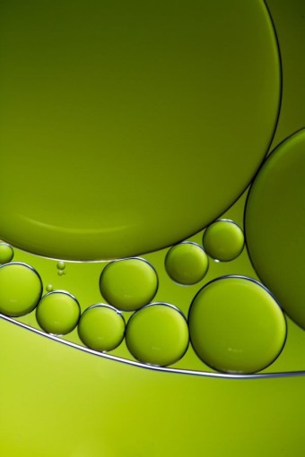 Light green water drop