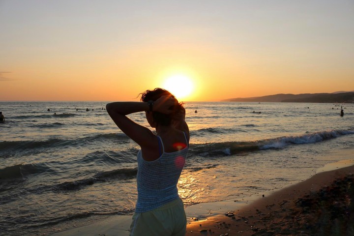 Sunset on Black sea 