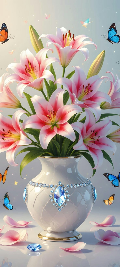 тапети petal, lily