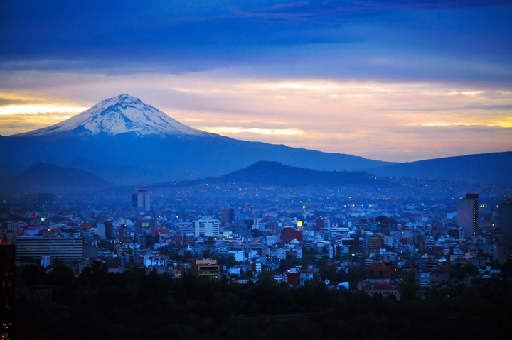Popocatepetl Volcano in Mexico City