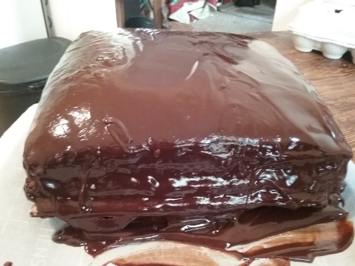 Honey dome chocolate cake. I made this