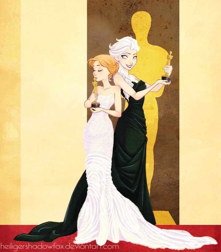 Anna and Elsa frozen