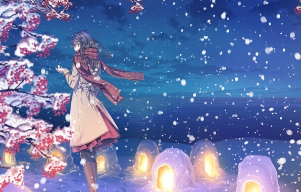 Light in the snow