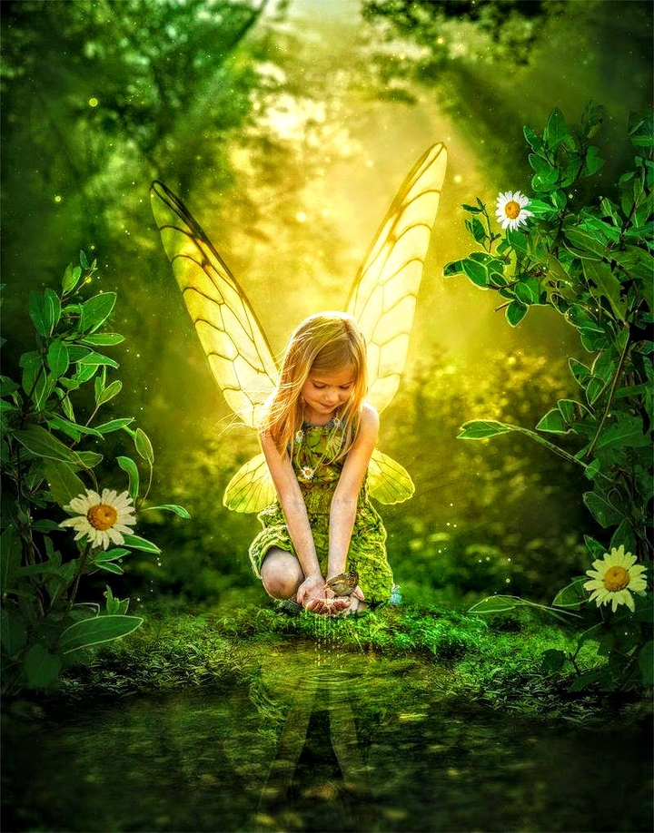 girl with nature