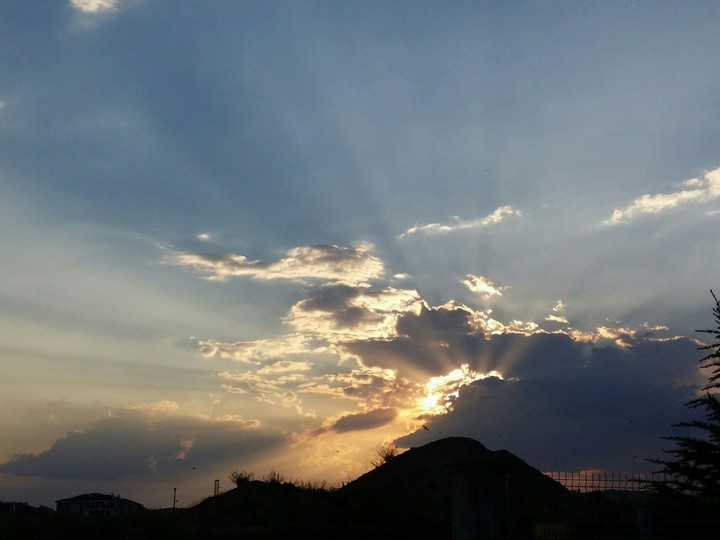Sun and clouds