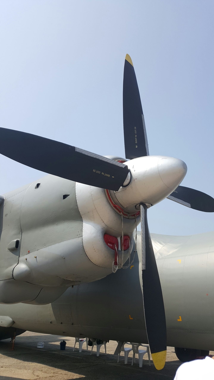 Jet engine airplane