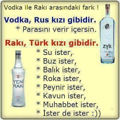 VODKA İLE RAKI