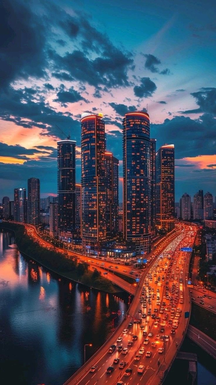 خلفيات highway, evening