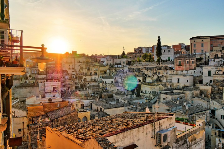 Matera in Basilicata in Italy