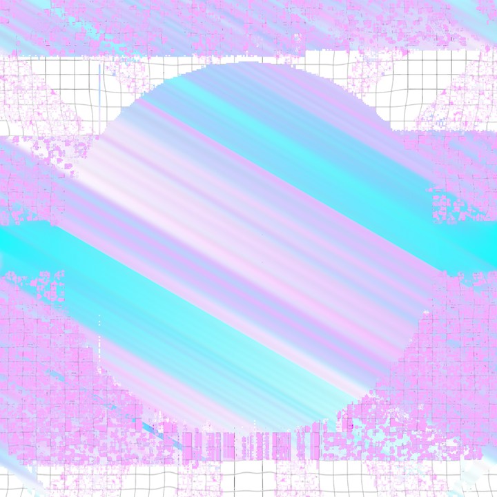 pink and blue circle