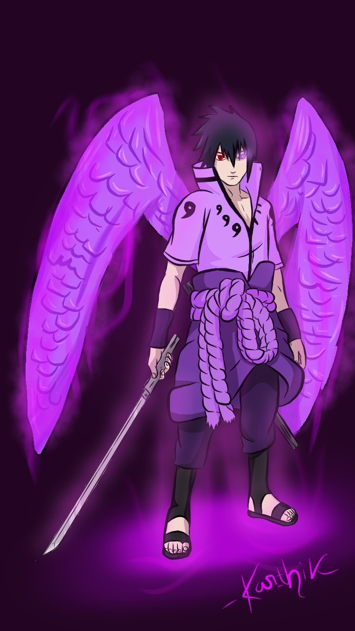 Sasuke Uchiha - Six Path + Susanoo mode Concept art