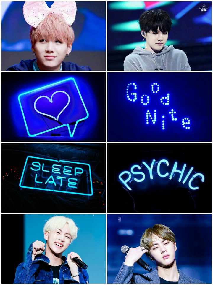 Blue BTS moodboard